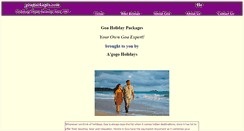 Desktop Screenshot of goapackages.com